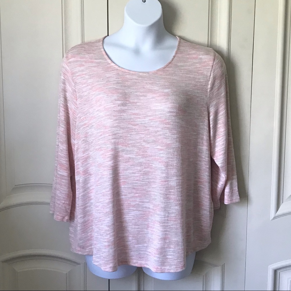 NEW Chico’s 3/4 Sleeve Lightweight Sweater, Sz 3